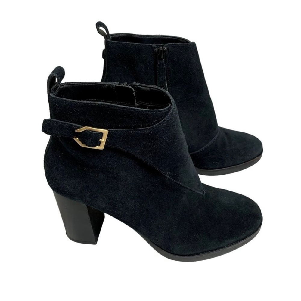 COLE HAAN Suede Leather Ankle Booties Sz 8B